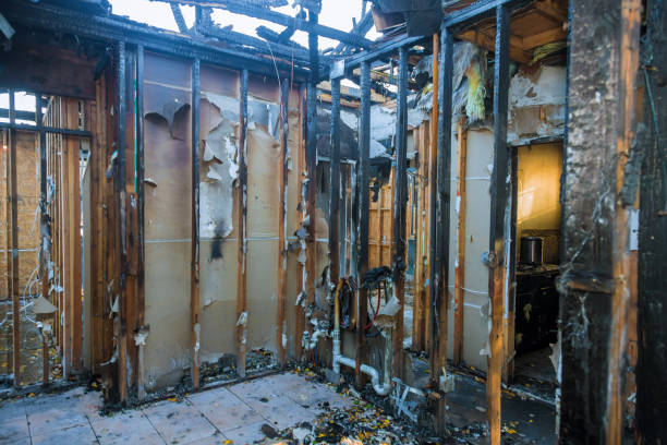 Professional Fire Damage Cleanup technician working in Cleveland, TX